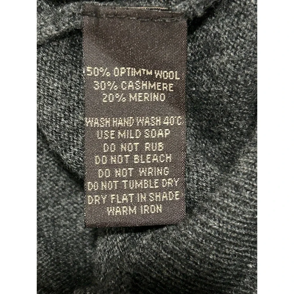Rodd & Gunn Inchbonnie Cashmere Merino Wool V Neck Sweater Gray Men M $178